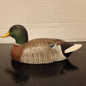 Vintage 1987 American Wildlife Collection  Mallard Drake 9" Long Duck Decoy
